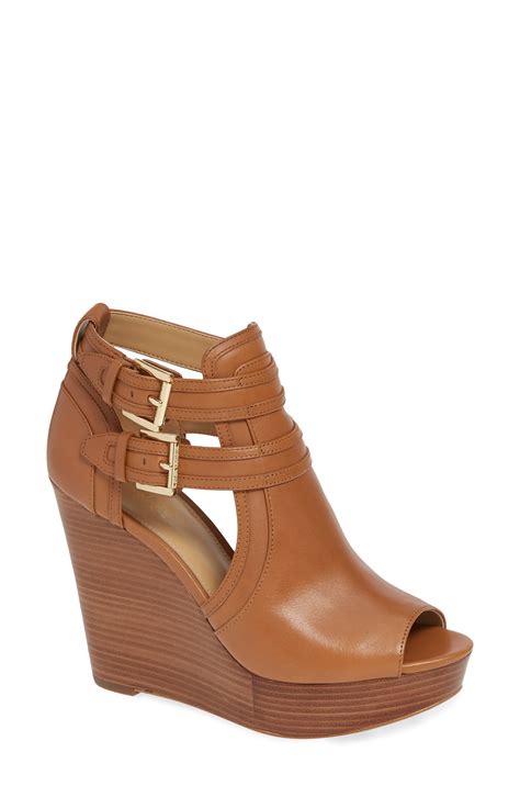 blaze leather wedge michael kors|Michael Kors women's wedges.